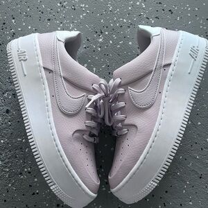 Nike AirForce 1 Soft Pink Platform
